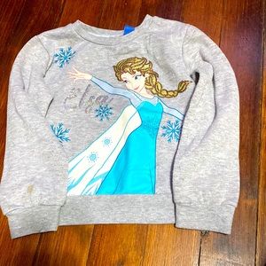Disney brand gray sweater in good condition. 5-6